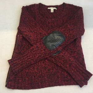 Autumn Cashmere Red and Black Cashmere Sweater